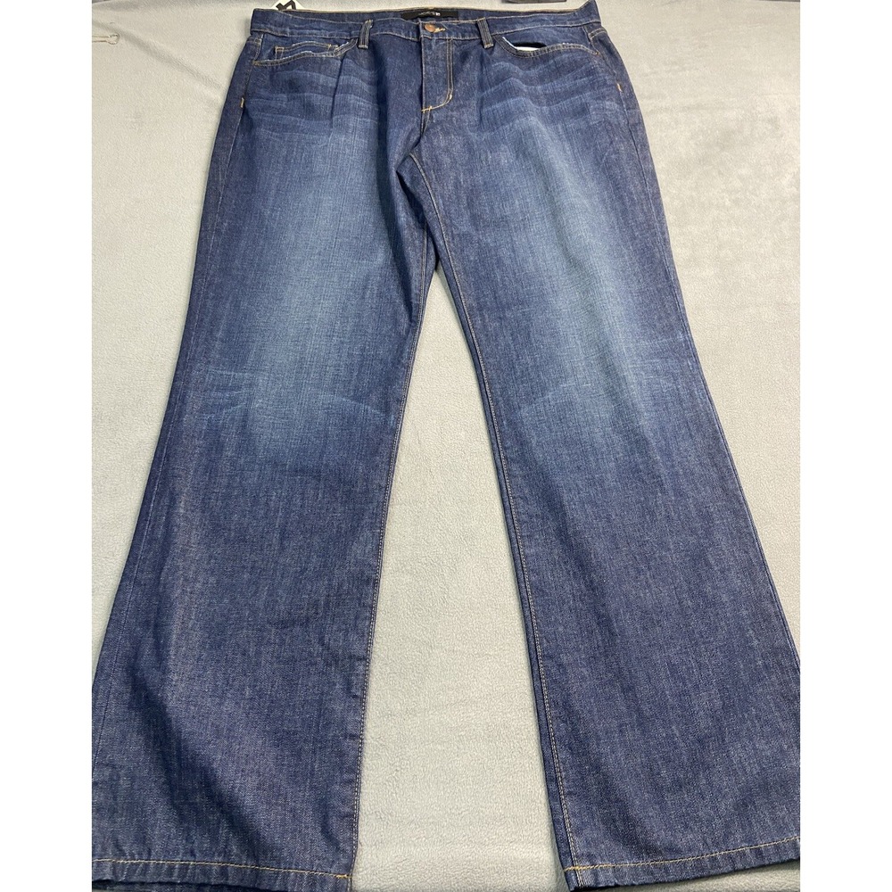 Joes Jeans Mens 40x34 Blue The Rebel Relaxed Straight Denim Dark Whiskering‎